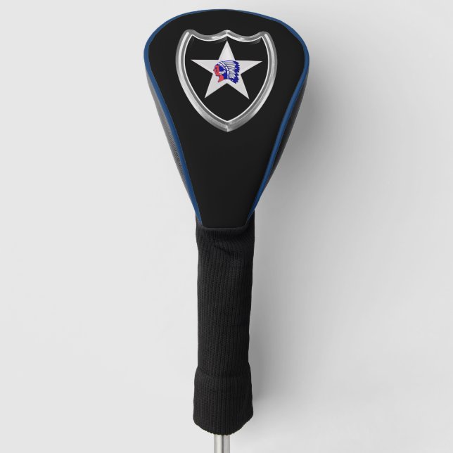 2nd Infantry Division “Indianhead Division”   Golf Head Cover (Front)