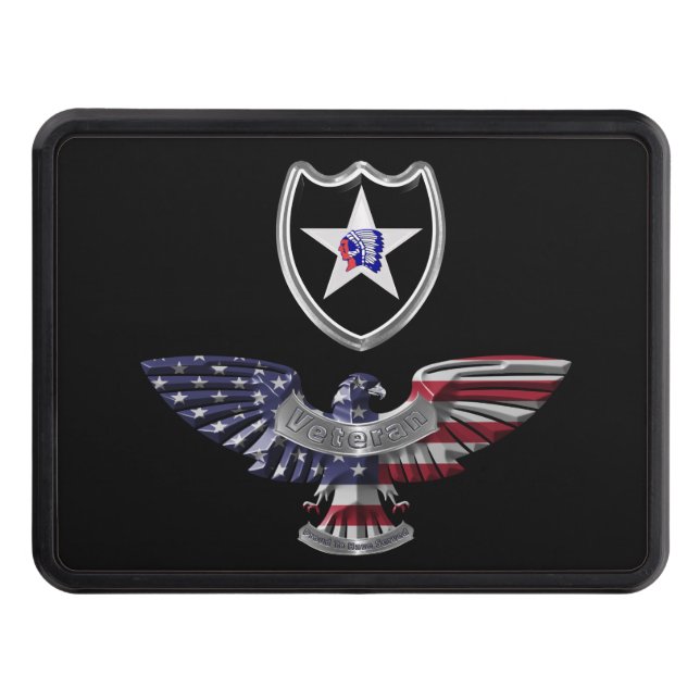 2nd Infantry Division “Indianhead Division” Hitch  Cover (Front)