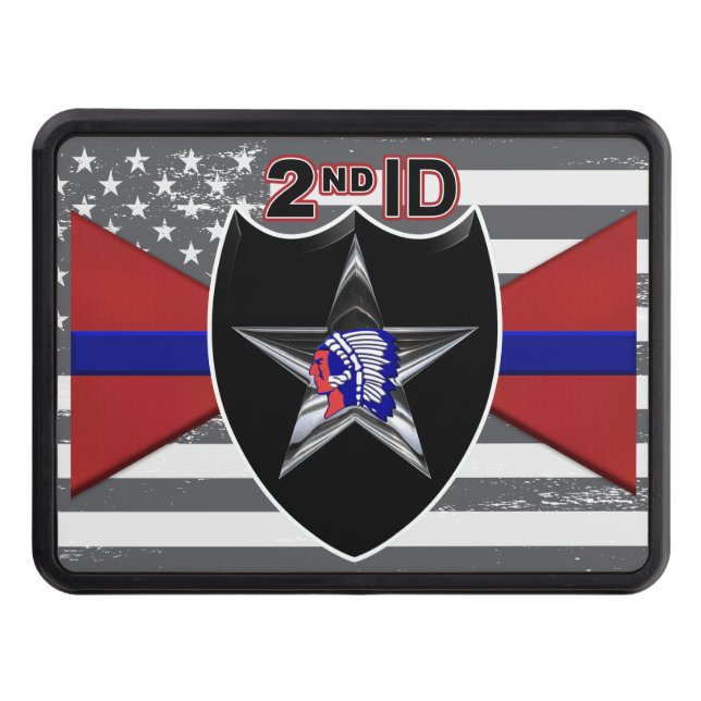 2nd Infantry Division “Indianhead Division” Hitch  Hitch Cover (Front)