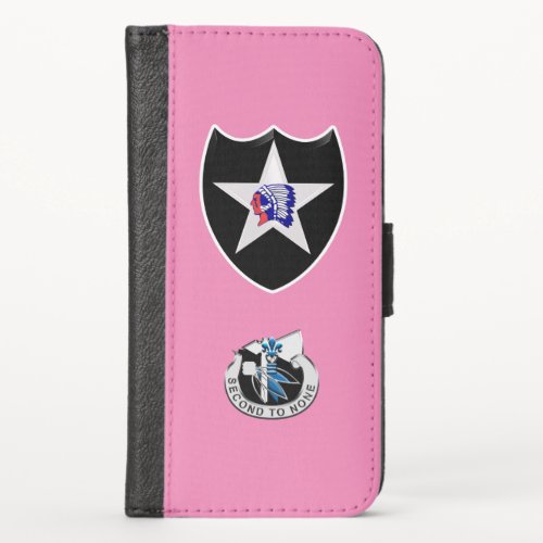 2nd Infantry Division Indianhead Division iPhone X Wallet Case