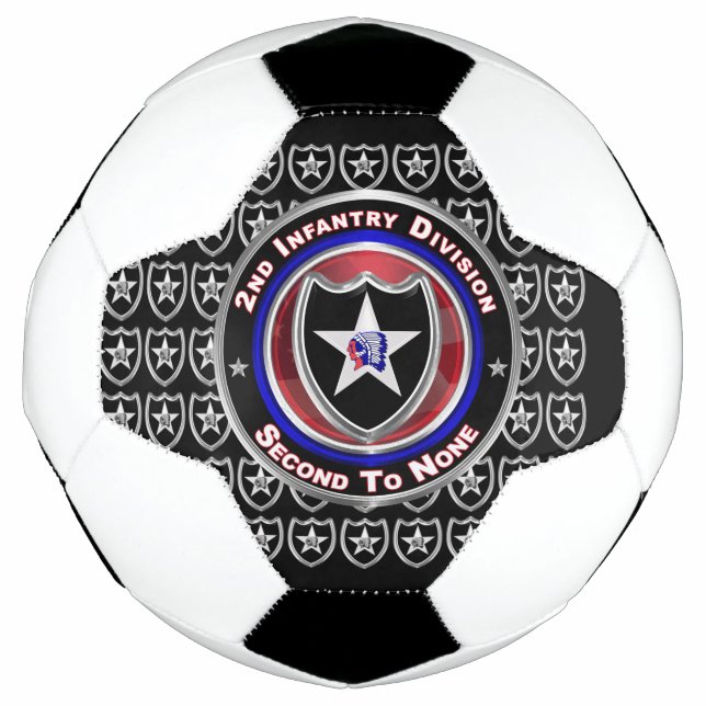 2nd Infantry Division “Indianhead Division” Soccer Ball (Front)