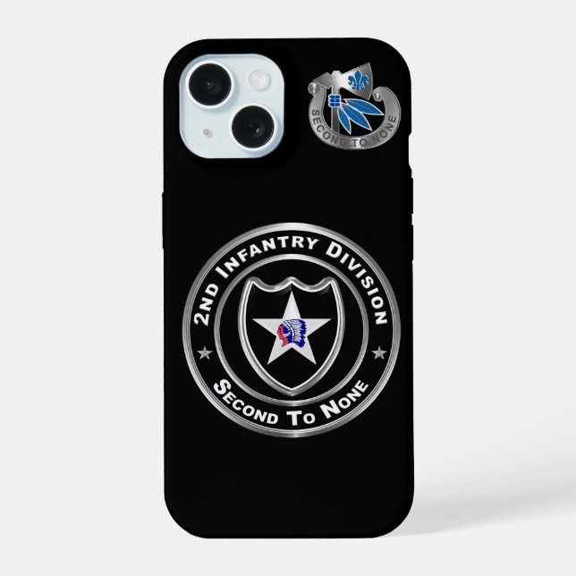 2nd Infantry Division  Iphone Case (Back)