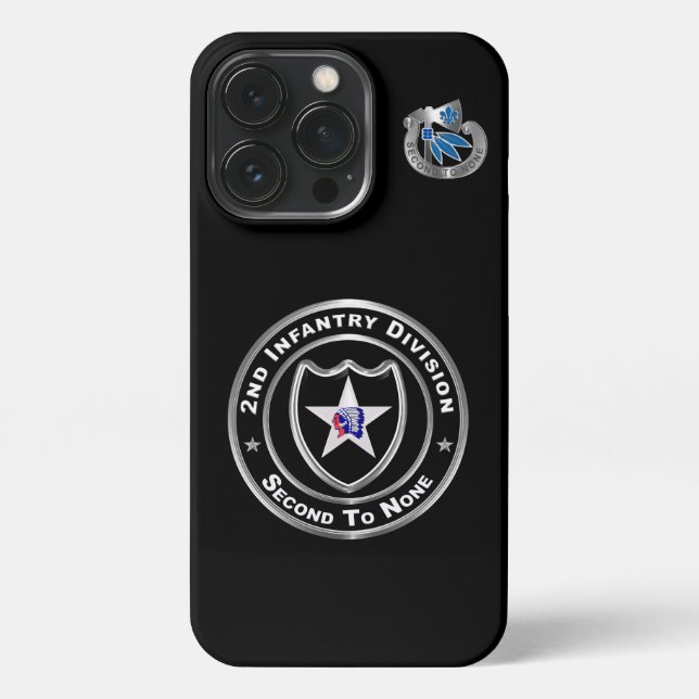 2nd Infantry Division  iPhone Case (Back)