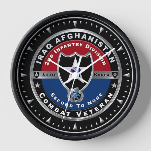 2nd Infantry Division Iraq Afghanistan Veteran  Clock