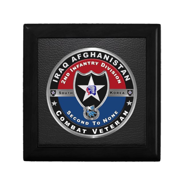 2nd Infantry Division Iraq Afghanistan Veteran Gift Box (Front)
