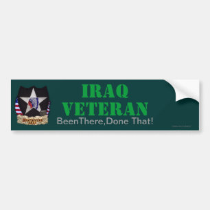 2nd infantry division iraq vets bumper sticker