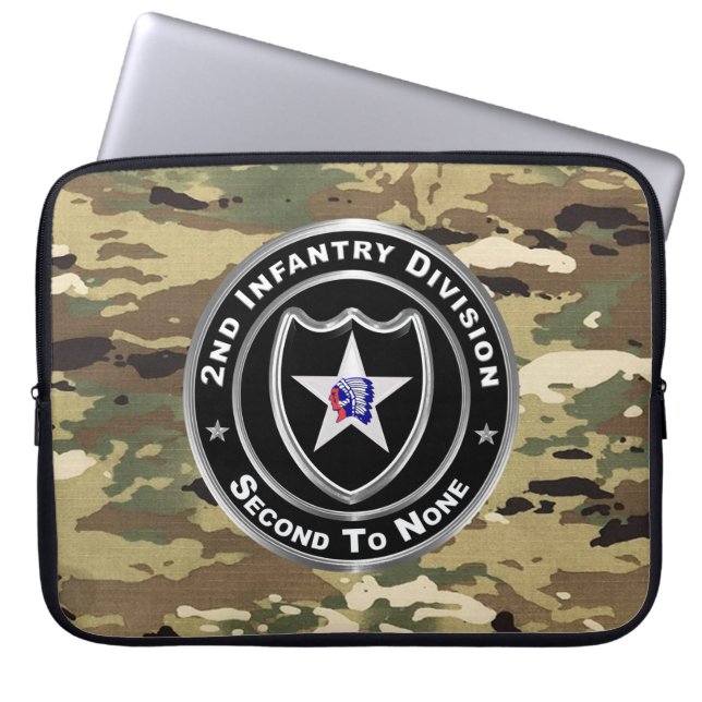 2nd Infantry Division Laptop Sleeve (Front)
