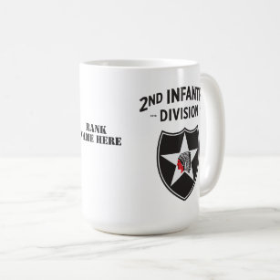 2nd Infantry Division Patch - Customizable Coffee Mug