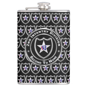 2nd Infantry Division Retired Flask