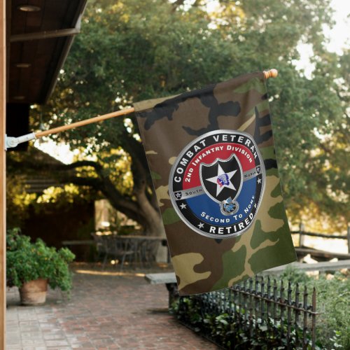 2nd Infantry Division Retired House Flag
