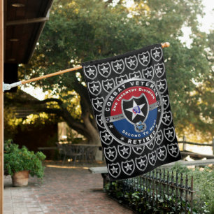 2nd Infantry Division Retired House Flag