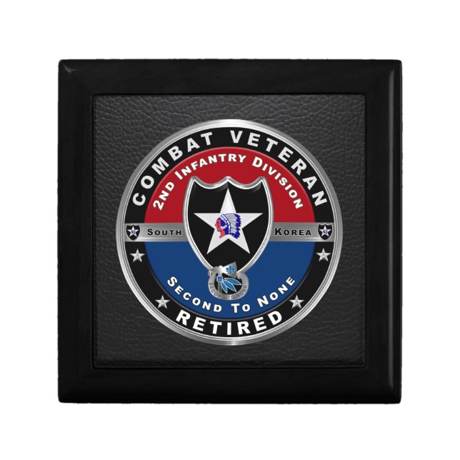 2nd Infantry Division Retired Veteran Gift Box (Front)