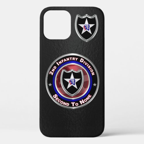 2nd Infantry Division Second To None Customized iPhone 12 Case