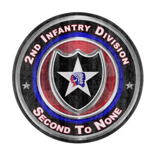 2nd Infantry Division Second To None Cutting Board