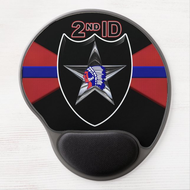 2nd Infantry Division “Second To None”  Gel Mouse Pad (Front)