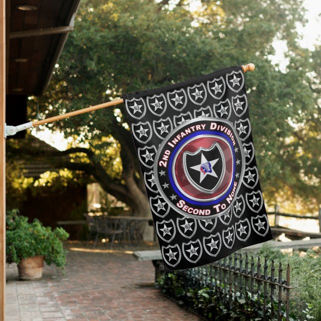 2nd Infantry Division “Second To None”  House Flag (In SItu)