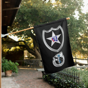 2nd Infantry Division “Second To None” Shield House Flag
