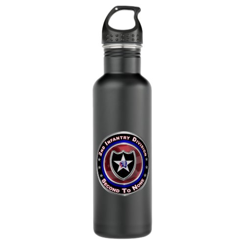 2nd Infantry Division Second To None Stainless Steel Water Bottle
