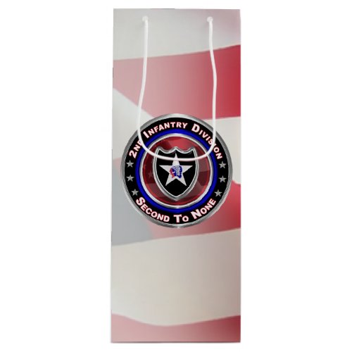 2nd Infantry Division Second To None Wine Gift Bag
