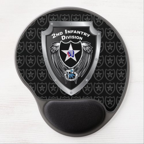 2nd Infantry Division Shield Gel Mouse Pad