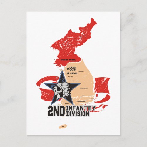 2nd Infantry Division South Korea Postcard