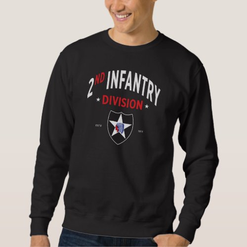 2nd Infantry Division _ United States Military Sweatshirt