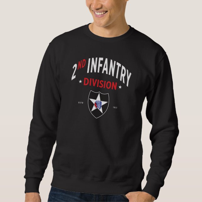 2nd Infantry Division - United States Military Sweatshirt (Front)