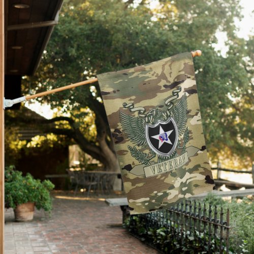 2nd Infantry Division Veteran House Flag