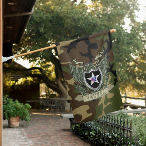 2nd Infantry Division Veteran House Flag