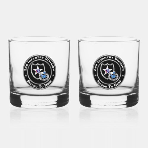 2nd Infantry Division  Whiskey Glass
