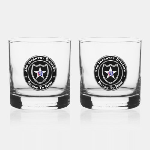 2nd Infantry Division  Whiskey Glass