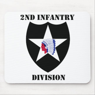 2nd Infantry Division With Text Mouse Pad