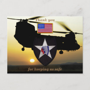 2nd infantry indianhead veterans vets patch postcard
