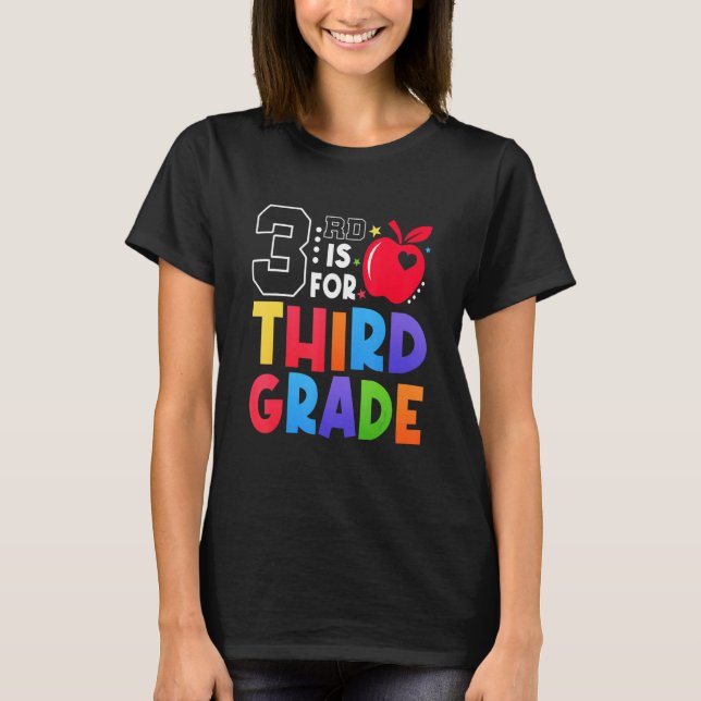 2nd Is For Second Grade Teacher First Day Of Schoo T-Shirt (Front)