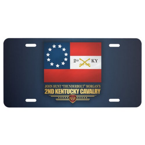 2nd Kentucky Cavalry CSA License Plate