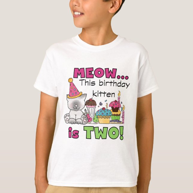 2nd Kitten Birthday Tshirts and Gifts (Front)