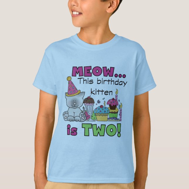 2nd Kitten Birthday Tshirts and Gifts (Front)