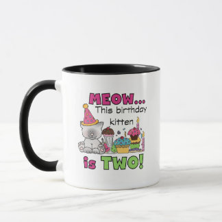 2nd Kitten Birthday Tshirts and Gifts Mug