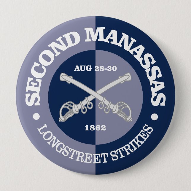 2nd Manassas (B&G) Button (Front)