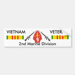 2nd Marine Div bumper sticker