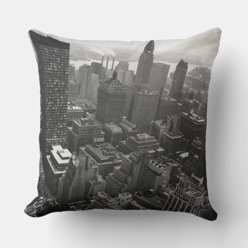 2nd May 1961  The Chrysler building in New York Throw Pillow