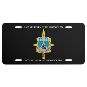2ND MILITARY INTELLIGENCE BATTALION 66TH M I BDE LICENSE PLATE