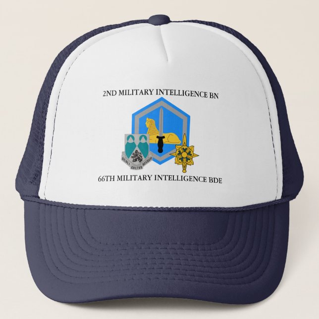 2ND MILITARY INTELLIGENCE BN 66TH M I BDE TRUCKER HAT (Front)
