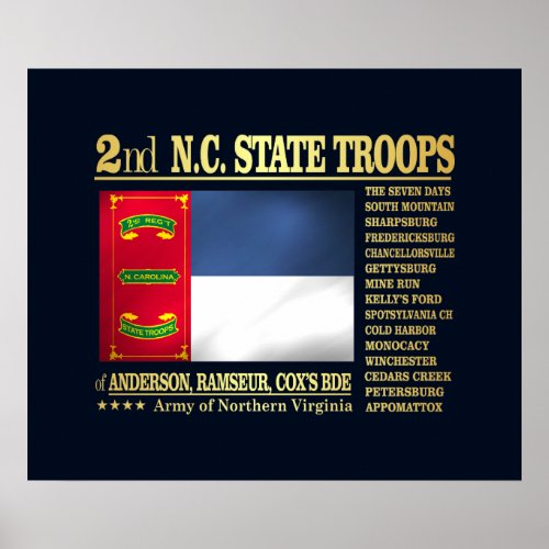 2nd NC State Troops BA2 Poster