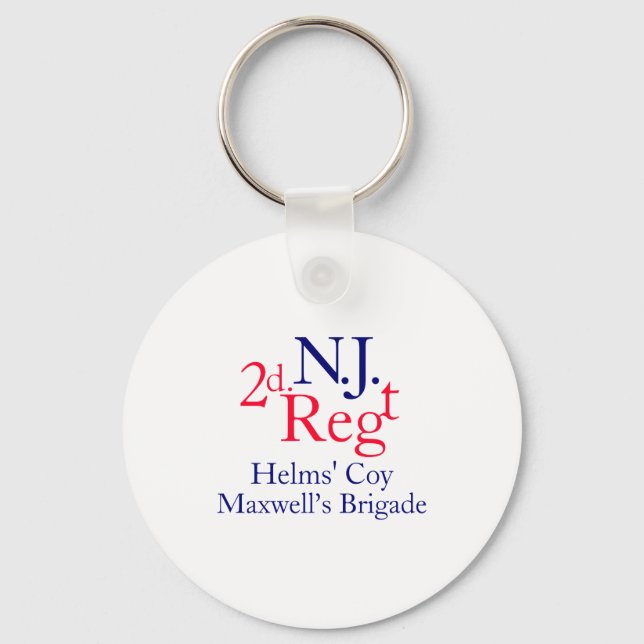 2nd New Jersey Regiment  Keychain (Front)