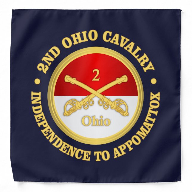 2nd Ohio Cavalry (rd) Bandana (Front)