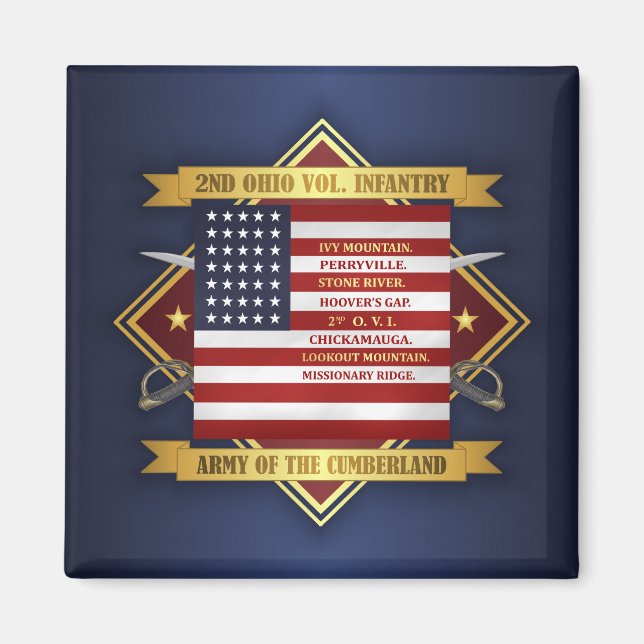2nd Ohio Volunteer Infantry Magnet (Front)