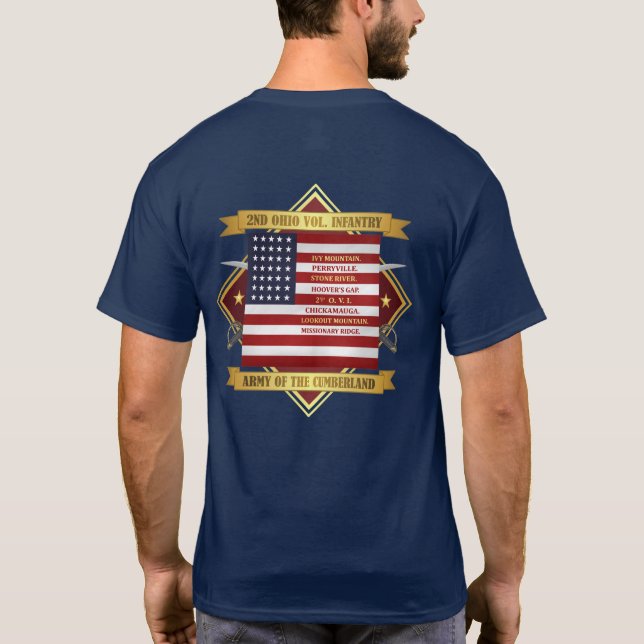 2nd Ohio Volunteer Infantry T-Shirt (Back)