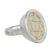 2nd Pentacle of Mars Ring TO FIGHT ILLNESS (Side)