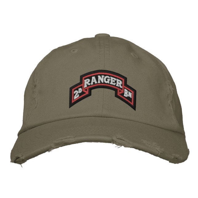 2nd Ranger Bn Embroidered Baseball Cap (Front)